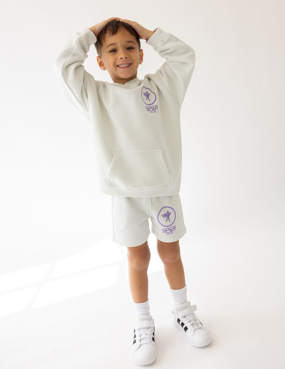 Elevated Faith God's Plan Racing Kids Hoodie