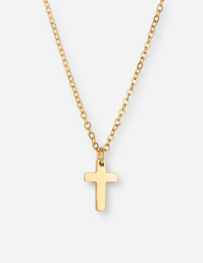Elevated Faith Gold Cross Necklace