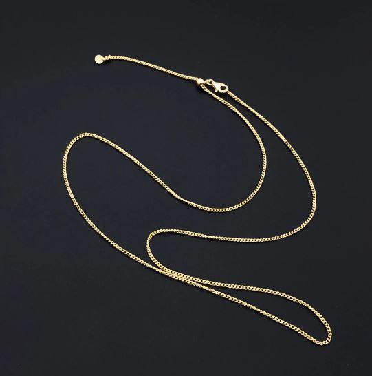 Mint & Lily Italian Milano Sterling Silver Adjustable Chain Necklace