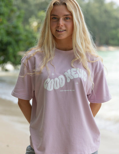 Elevated Faith Good News Pink Unisex Tee