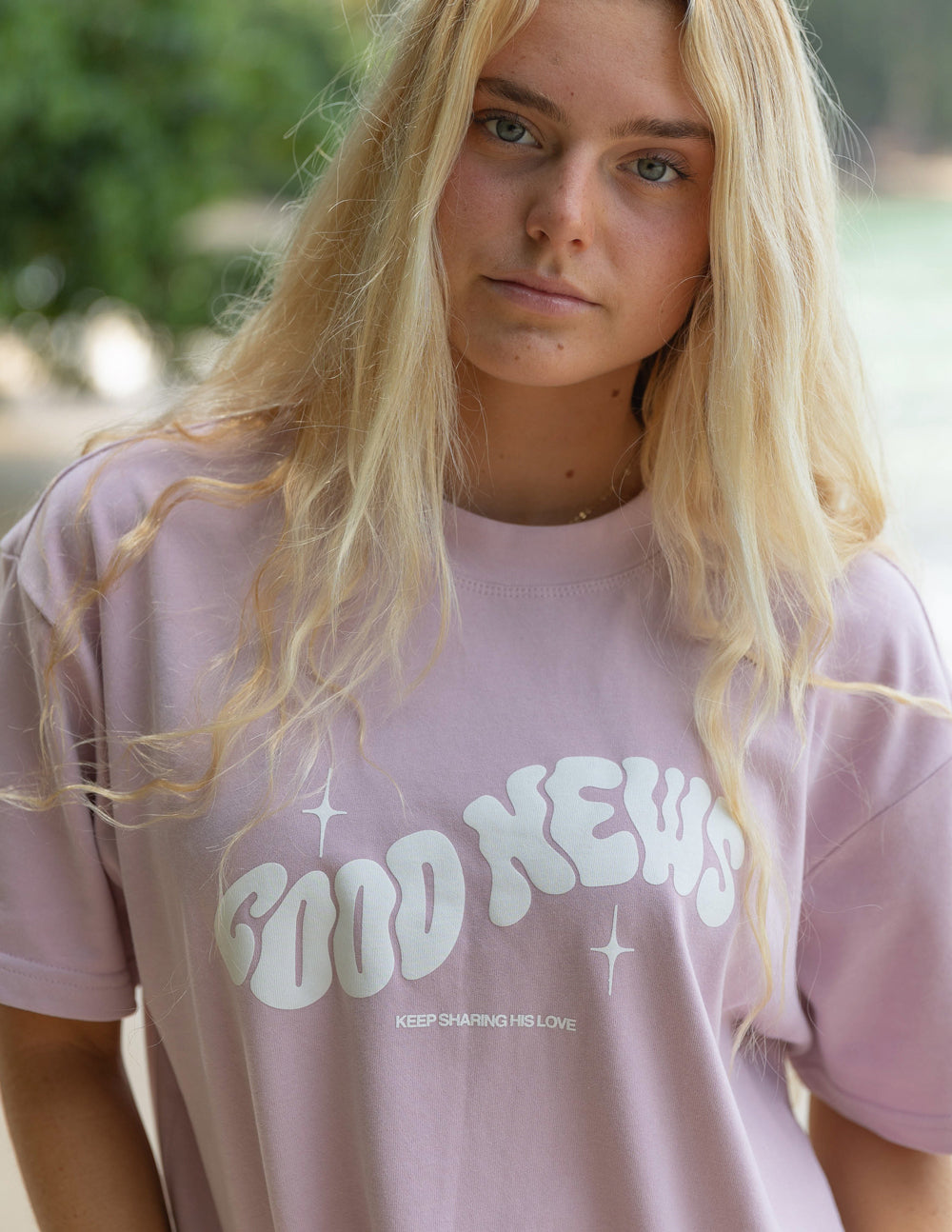 Elevated Faith Good News Pink Unisex Tee