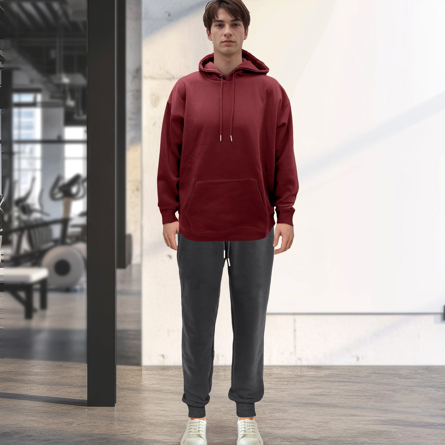 Elegant Comfort Cotton Active Men Tracksuit 2 Piece Set Athletic Jogging Sweatsuits