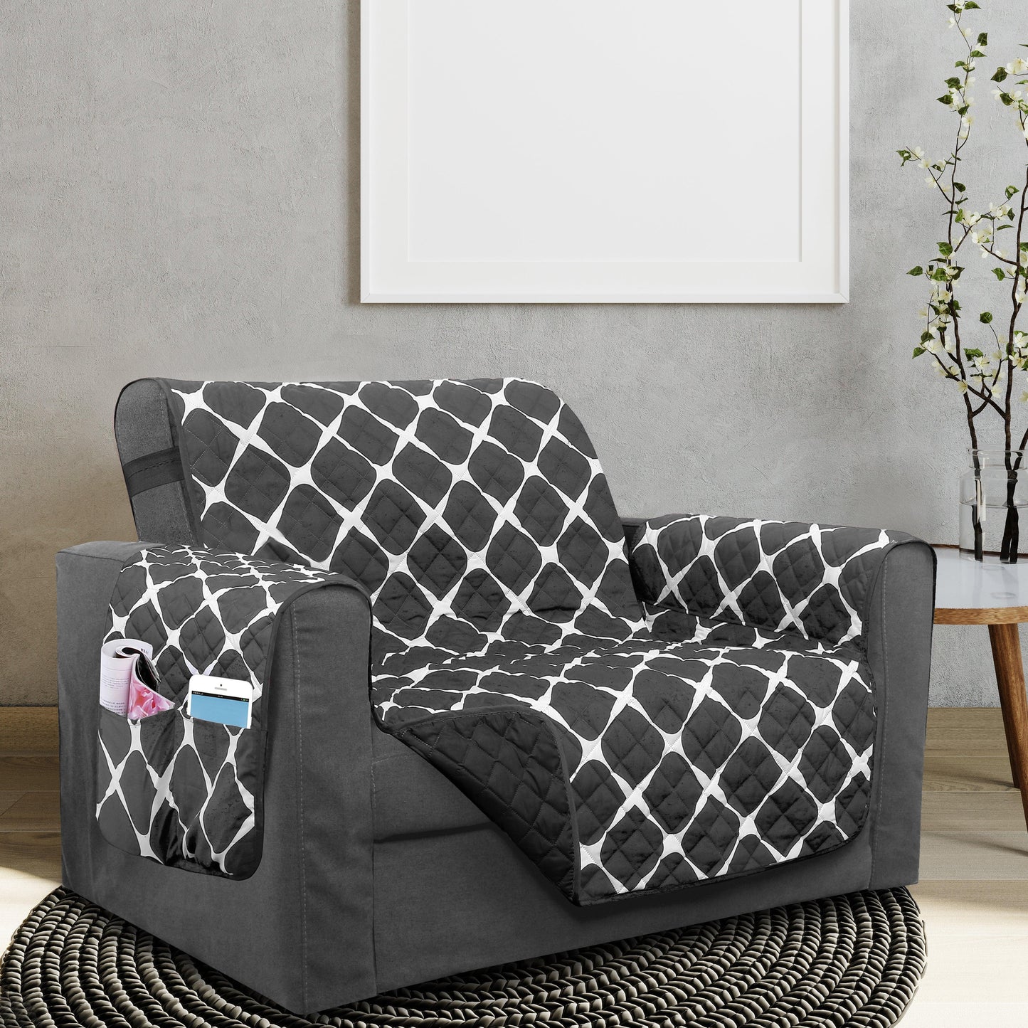 Elegant Comfort Bloomingdale Design Reversible Smart Furniture Protectors