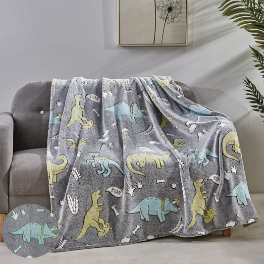 Elegant Comfort Glow In the Dark 50" x 60" Throw Blanket - Velvety Feel, 50 X 60 inches