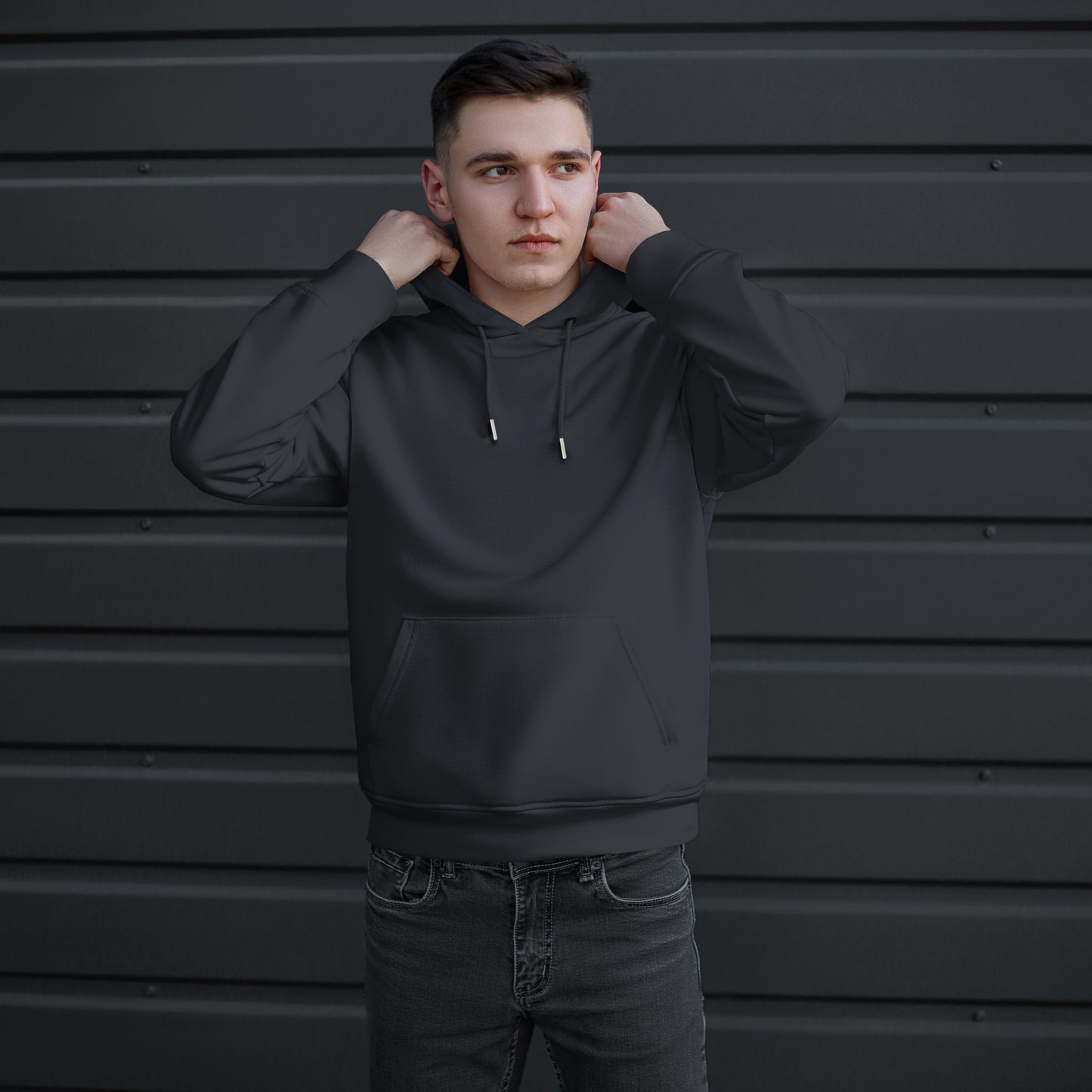 Elegant Comfort Men Casual Cotton Hoodie