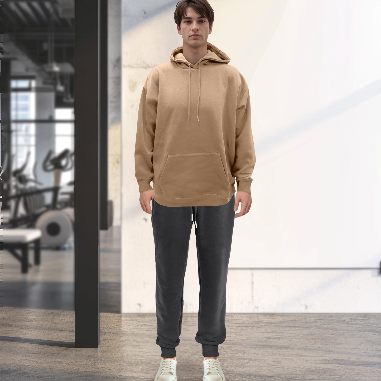 Elegant Comfort Cotton Active Men Tracksuit 2 Piece Set Athletic Jogging Sweatsuits