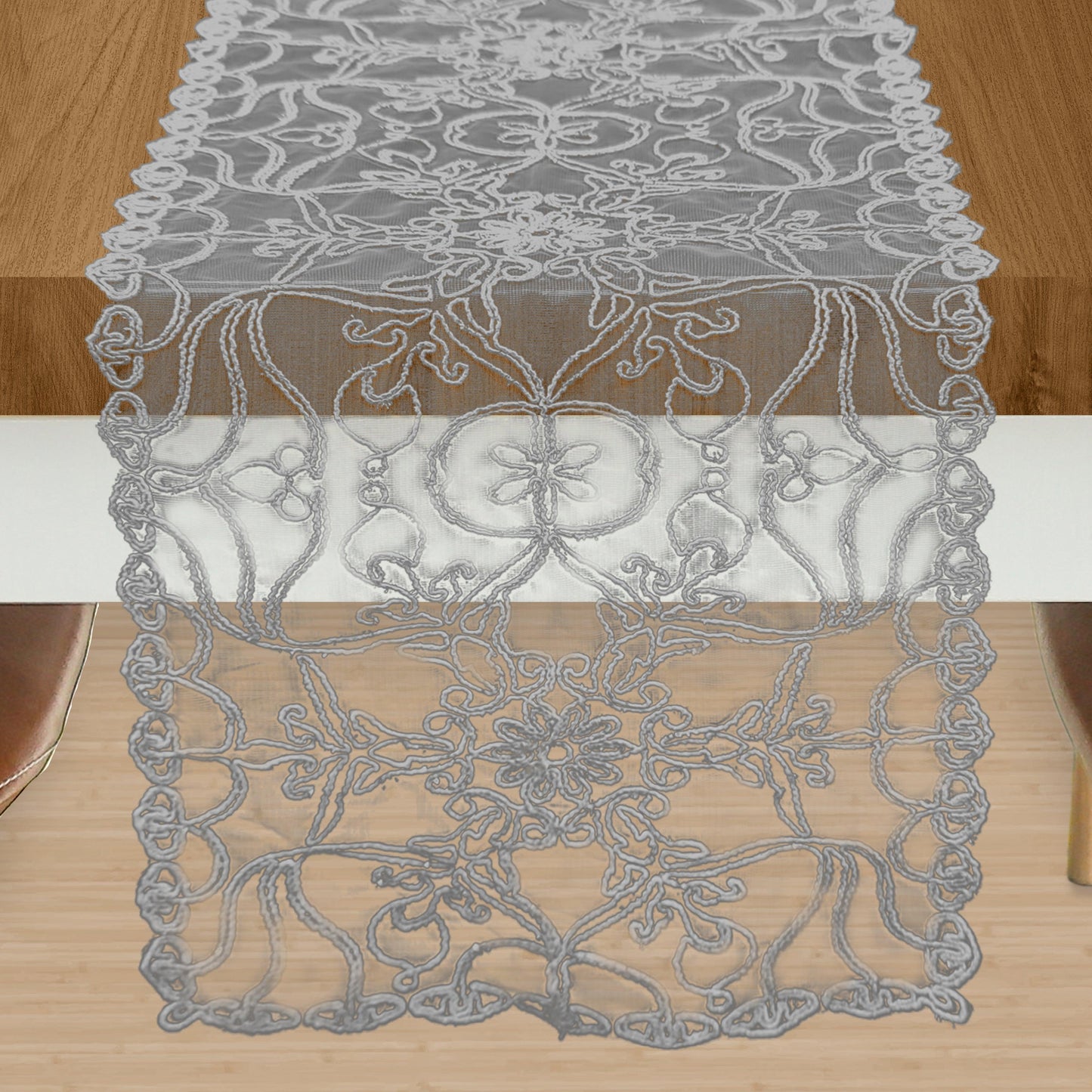 Elegant Comfort Embroidery Ingrid Table Runner