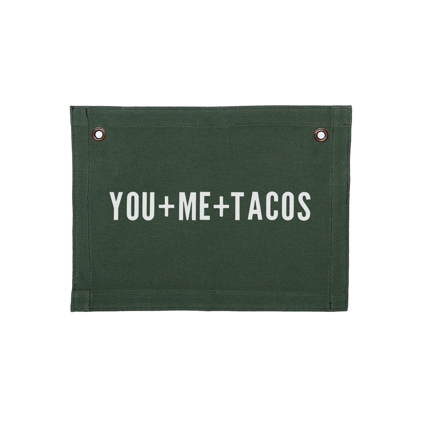 Frankie Jean You+Me+Tacos Small Canvas Flag