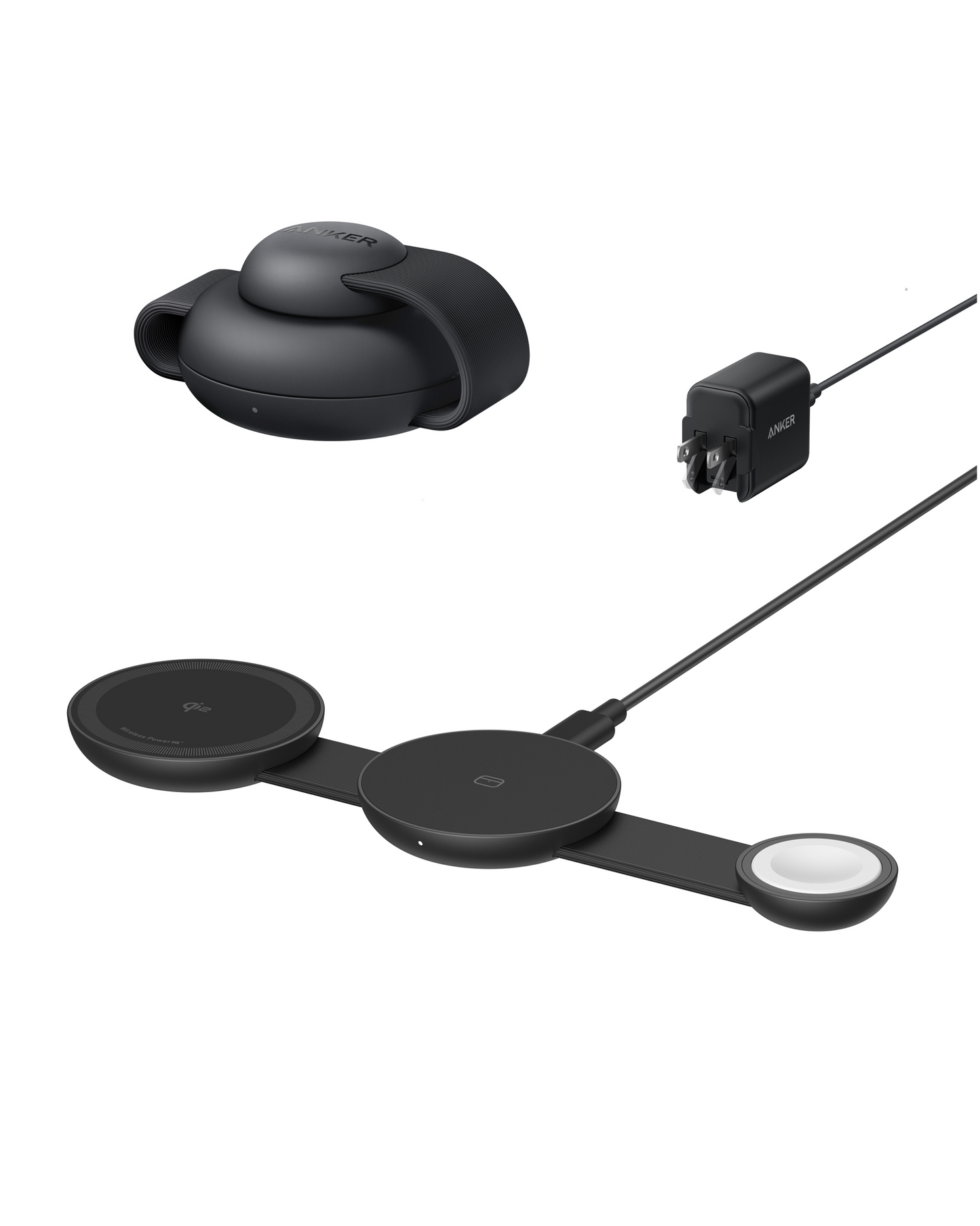 Anker MagGo Wireless Charging Station (3-in-1, Foldable Pad)