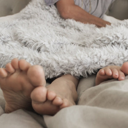 Angel Plush Blanket | Big - Silver Cloud