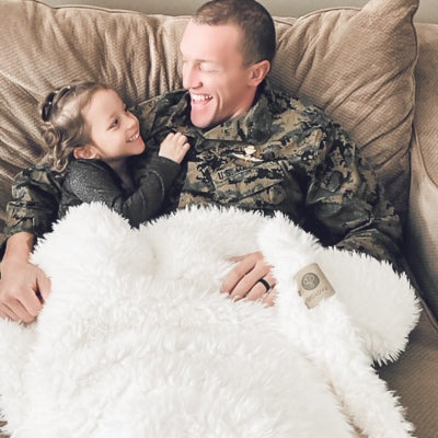 Angel Plush Blanket | Big - Whisper White