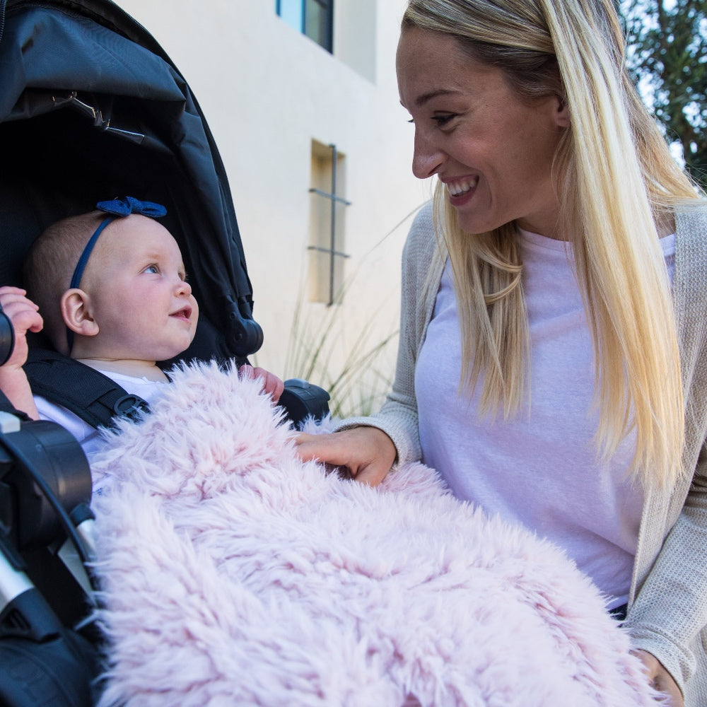 Angel Plush Blanket | Little - Dusty Pink