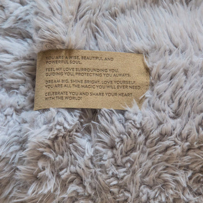 Angel Plush Blanket | Big - Silver Cloud