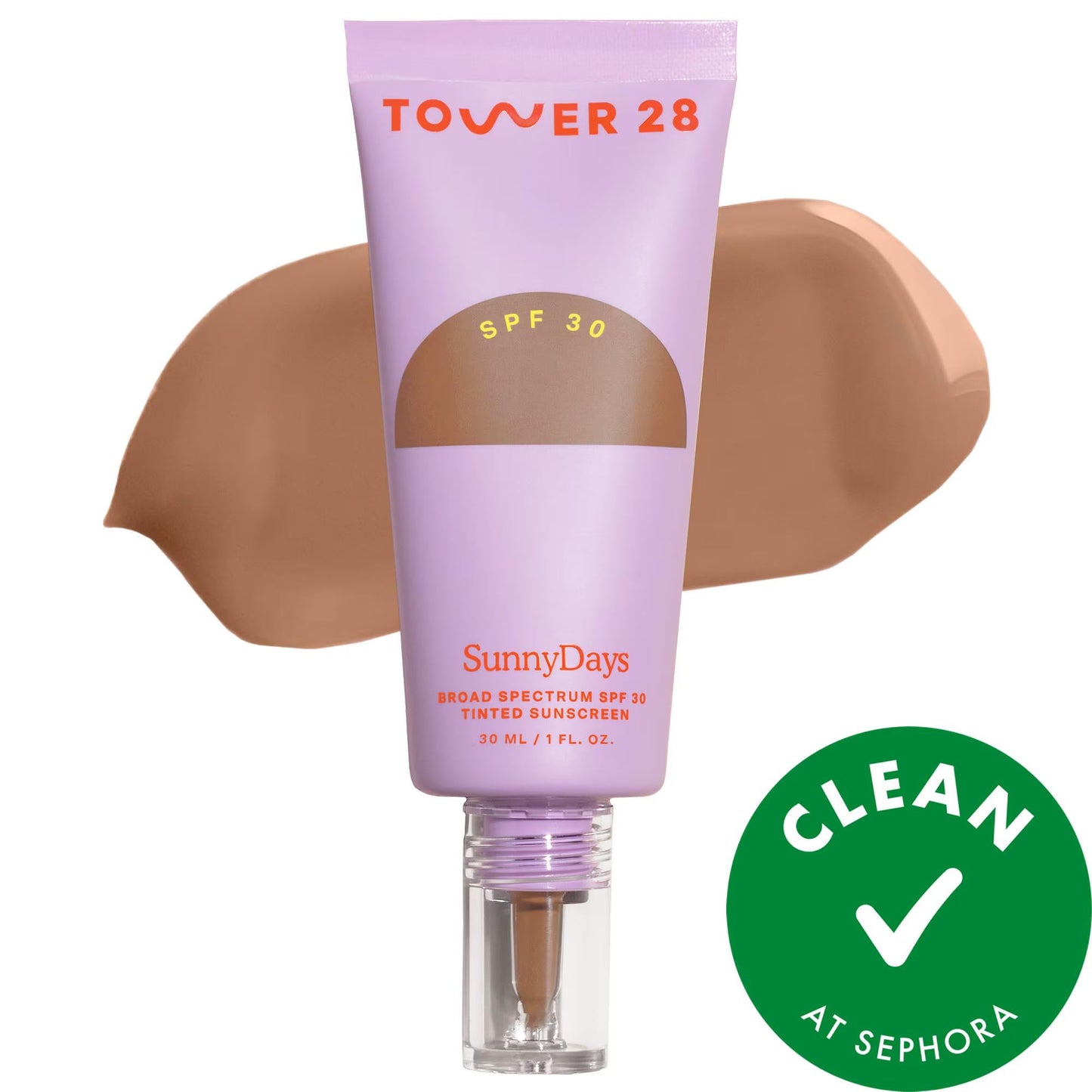 SunnyDays SPF 30 Tinted Sunscreen Foundation - Natural Finish, Vegan & Cruelty-Free