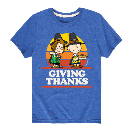 Peanuts - Toddler and Youth Fall Thanksgiving Short Sleeve Tshirts