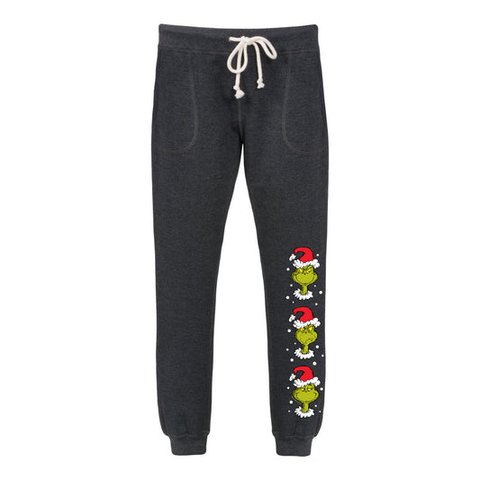 Dr. Seuss - Grinch Faces - Women's French Terry Jogger Pant