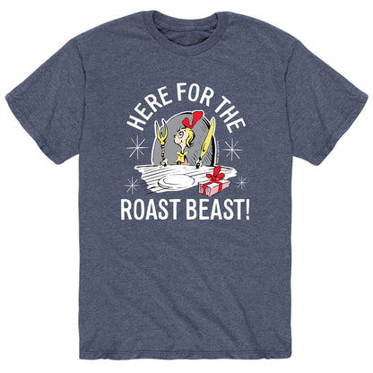 Here For The Roast Beast - HEATHER BLUE-