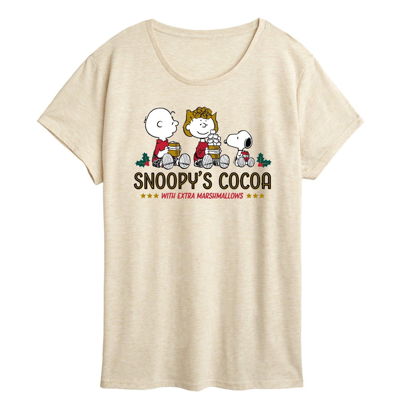 Peanuts - Snoopys Cocoa - Women's Short Sleeve Graphic T-Shirt