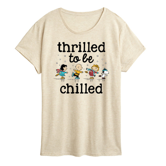 Peanuts - Thrilled To Be Chilled - Women's Short Sleeve Graphic T-Shirt