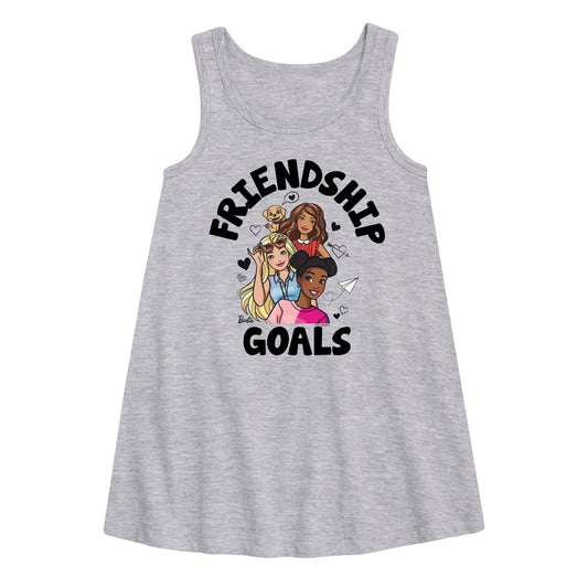 Barbie - Friendship Goals - Toddler and Youth Girls A-line Dress