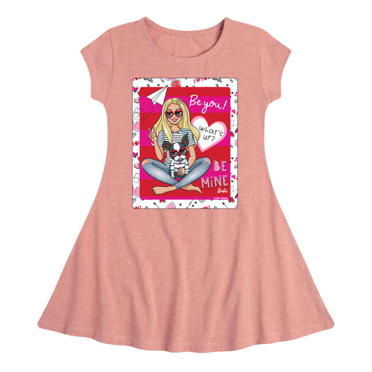 Barbie - Hello Lovely Barbie - Toddler And Youth Girls Fit And Flare Dress