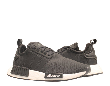 adidas NMD_R1 J Refined Kids' Sneakers — Black/White Running