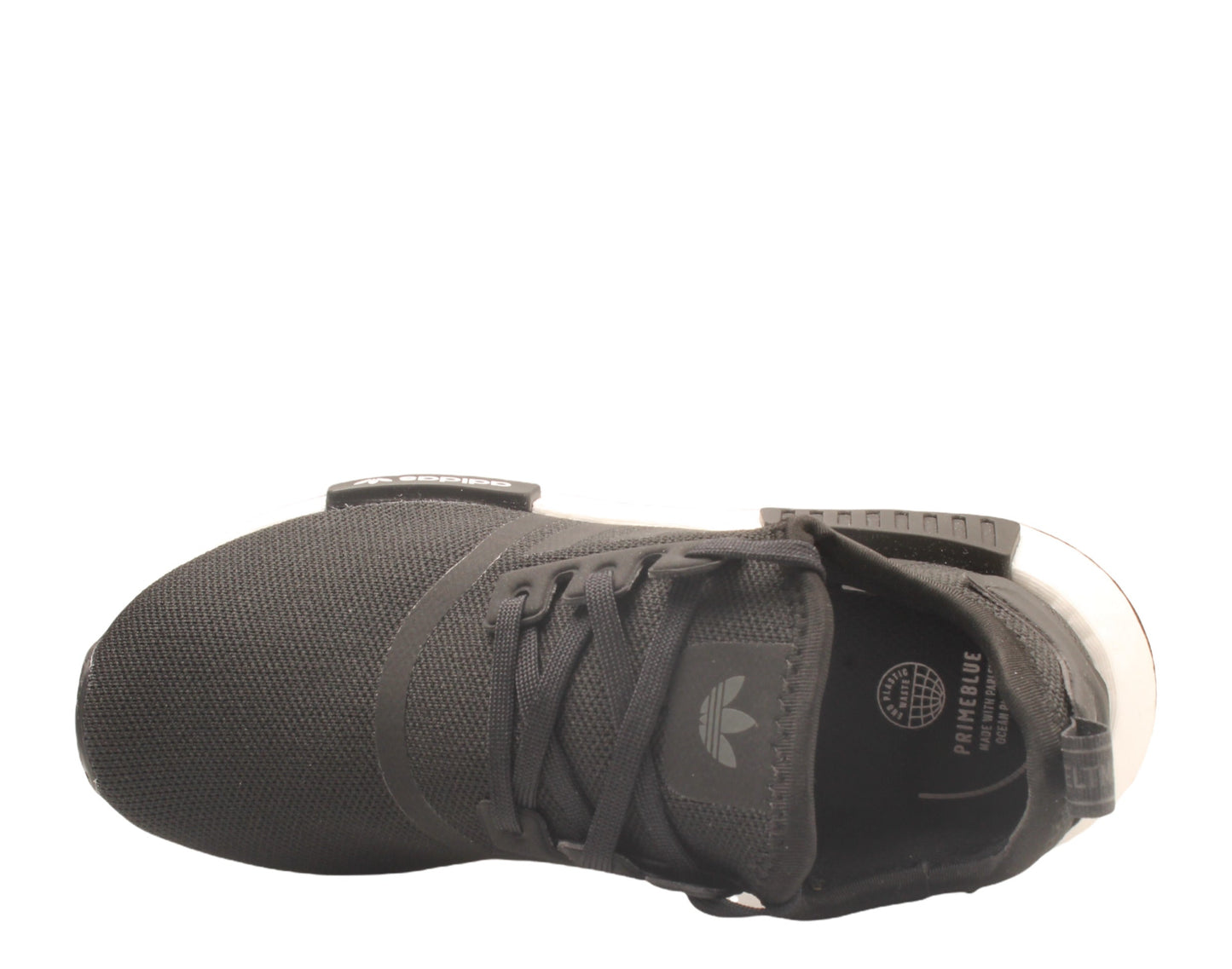 adidas NMD_R1 J Refined Kids' Sneakers — Black/White Running