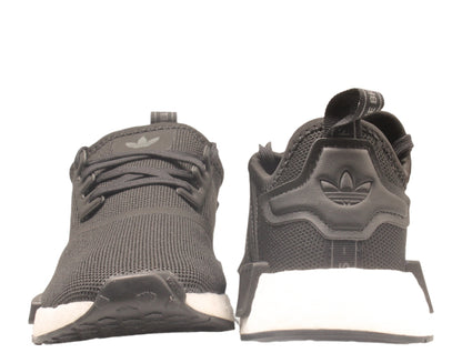 adidas NMD_R1 J Refined Kids' Sneakers — Black/White Running