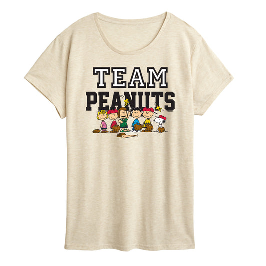 Peanuts - Baseball Team - Women's Short Sleeve Graphic T-Shirt