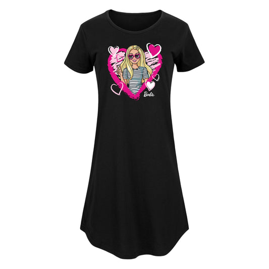 Barbie - Sketchy Hearts Barbie - Women's Any Way Dress