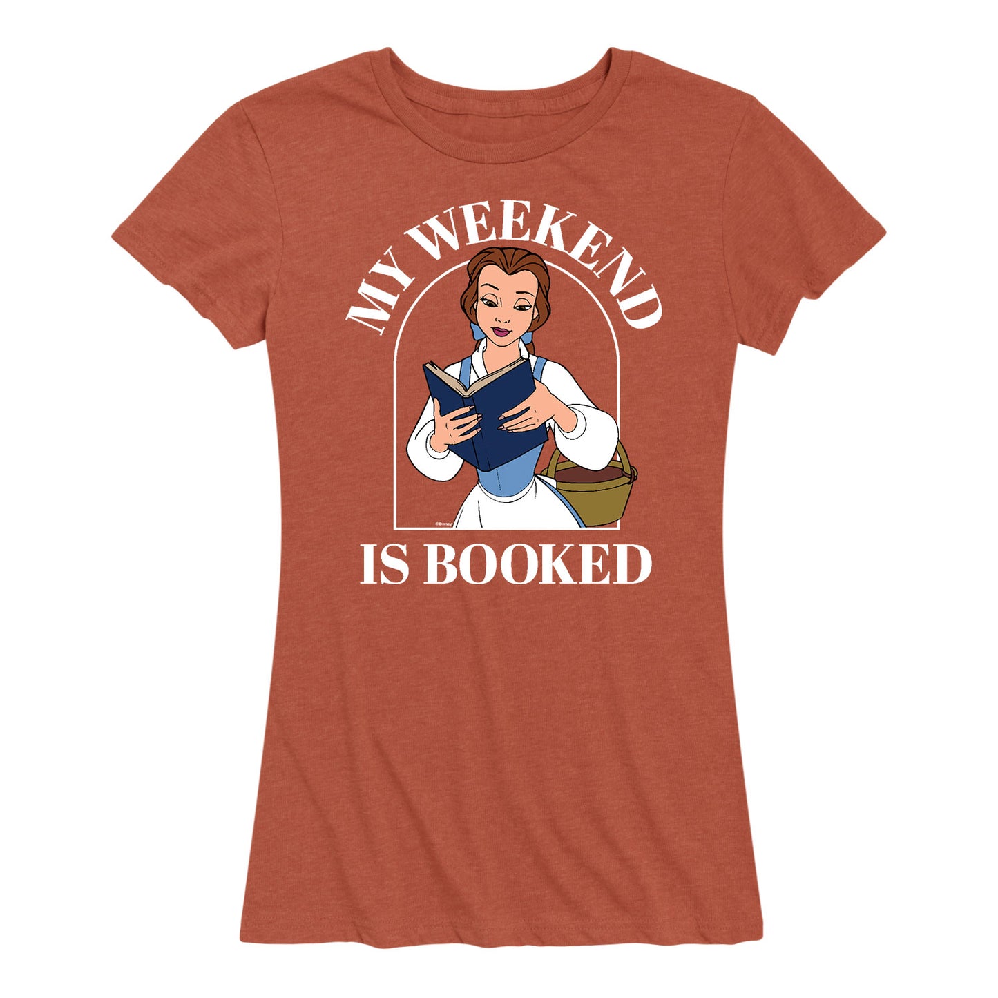 Disney Princess - Belle My Weekend Is Booked - Women's Short Sleeve Graphic T-Shirt