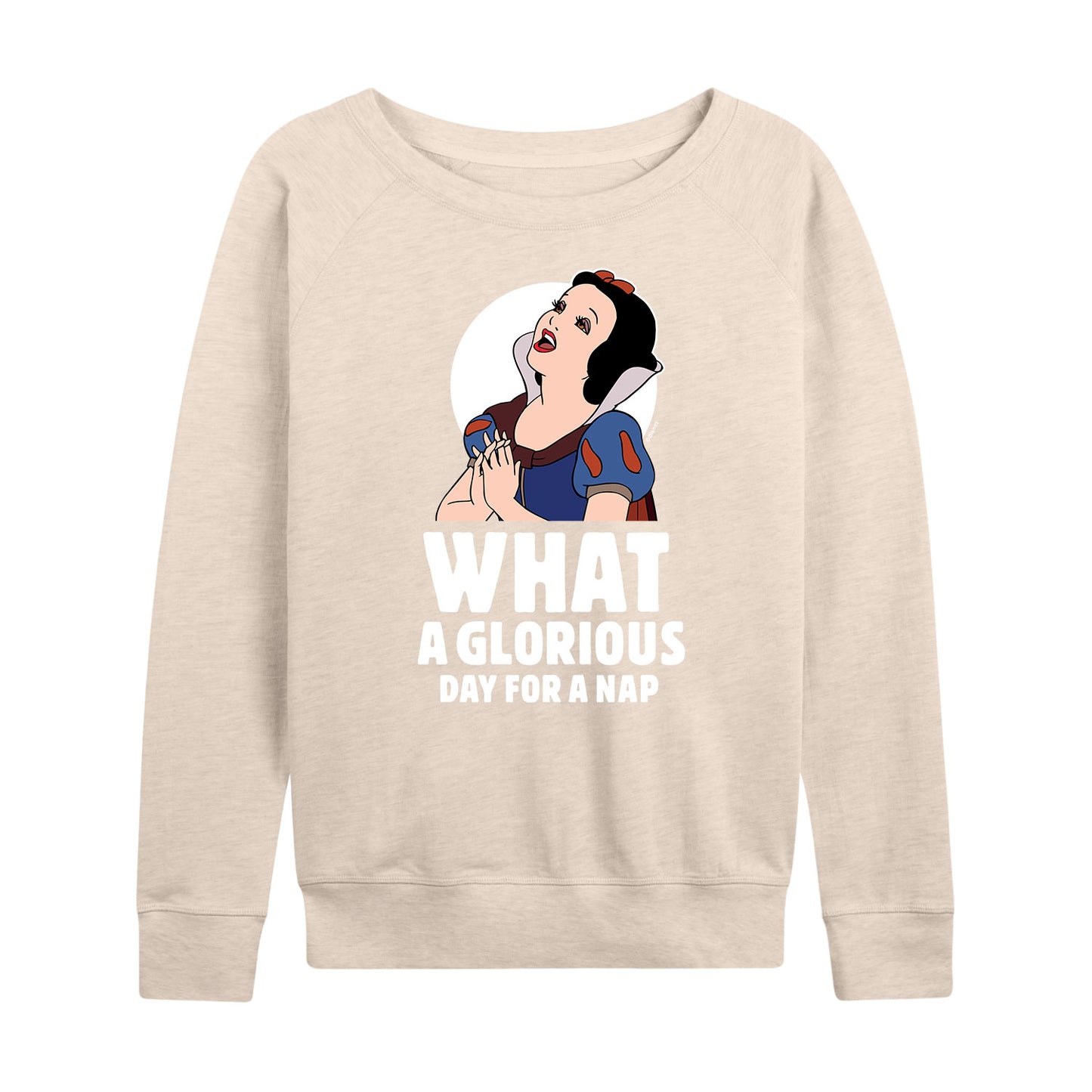 Disney Princess - Snow White Nap - Women's Lightweight French Terry Long Sleeve Shirt