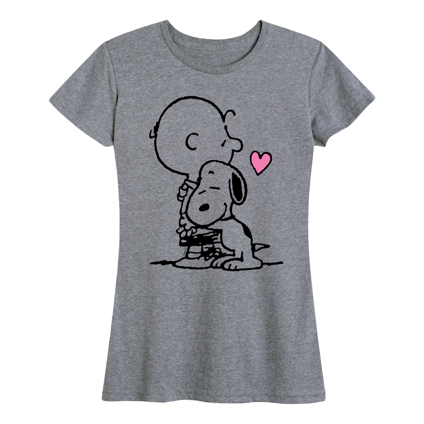 Peanuts - Snoopy Charlie Brown Hug - Women's Short Sleeve Graphic T-Shirt
