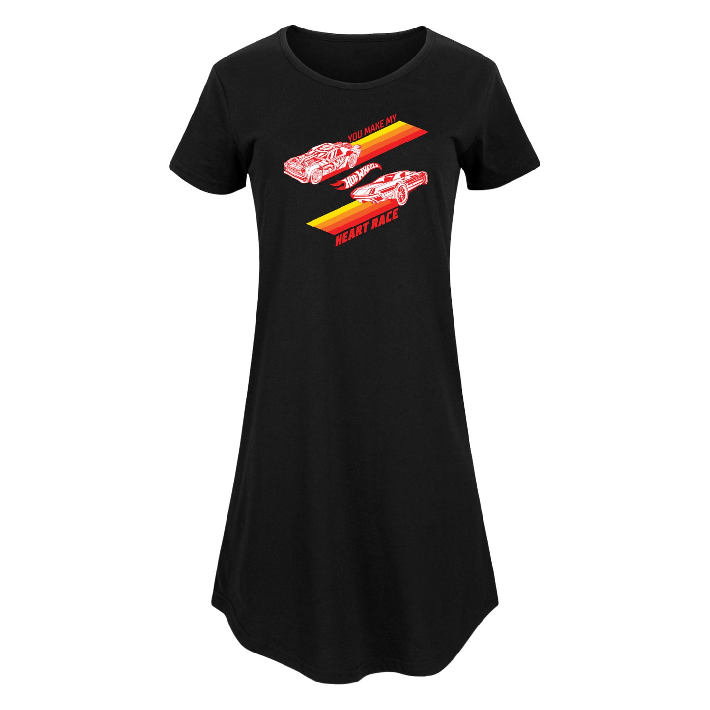 Hot Wheels - Valentine's You Make My Heart Race - Women's Any Way Dress