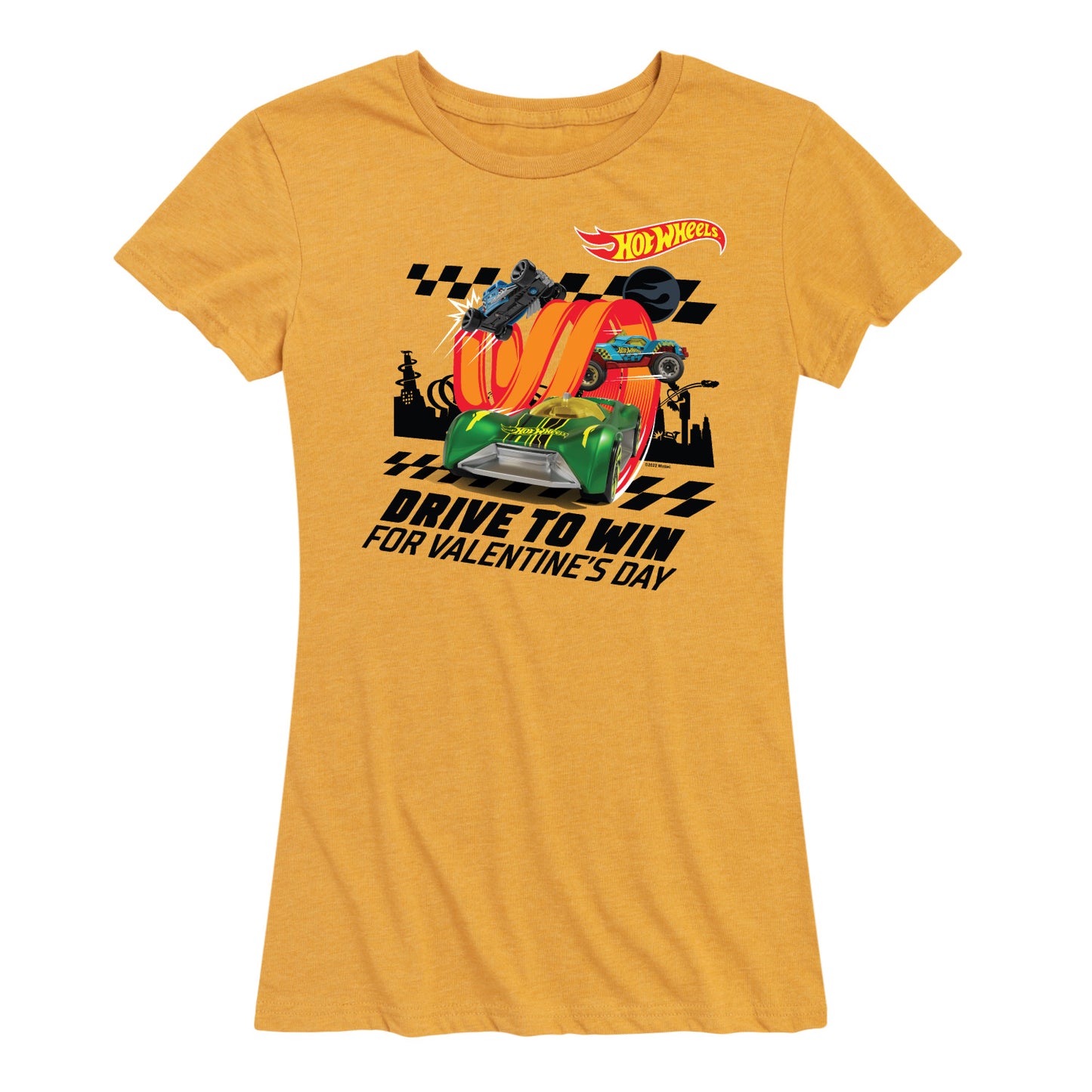 Hot Wheels - Valentine's Drive to Win - Women's Short Sleeve Graphic T-Shirt