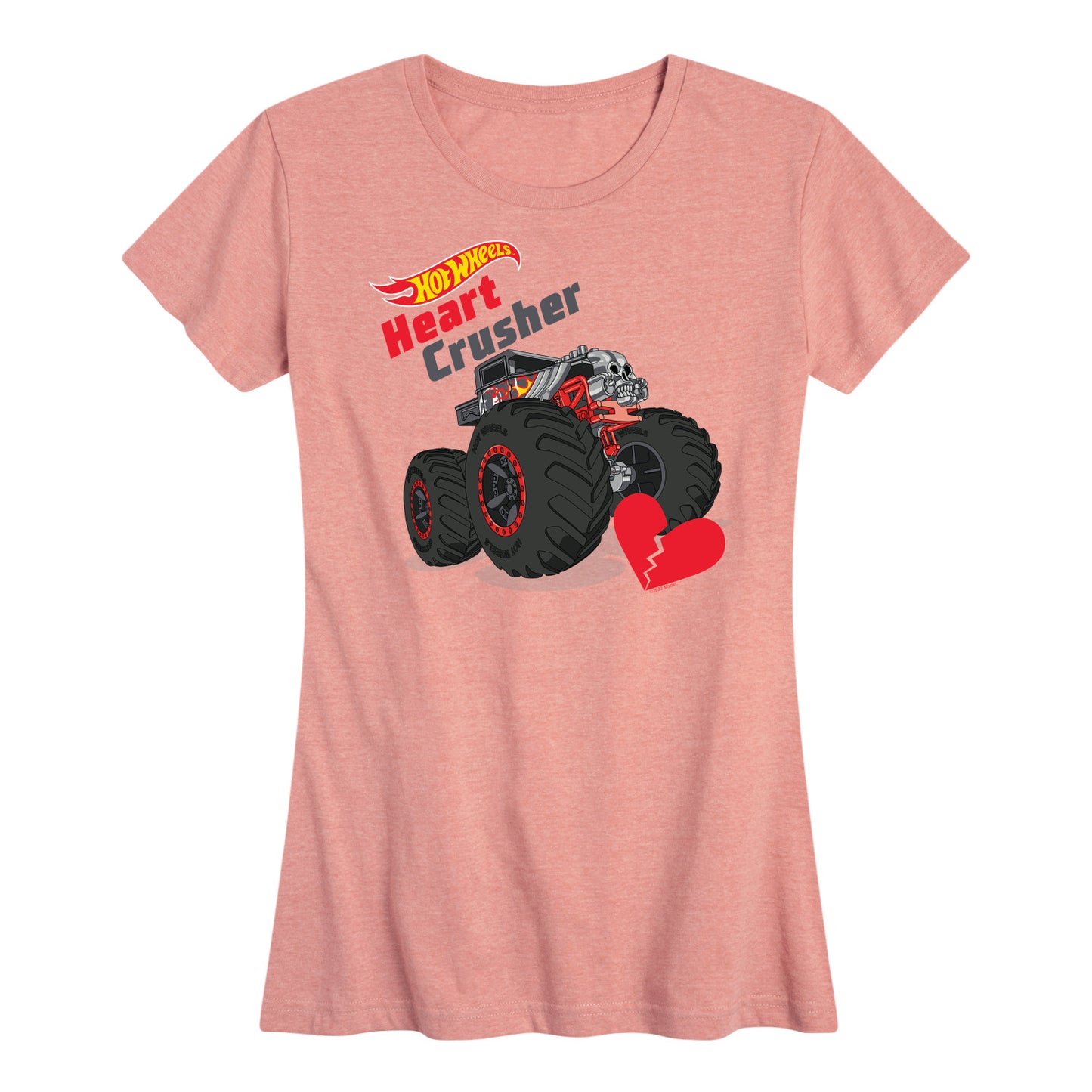 Hot Wheels - Valentine's Heart Crusher - Women's Short Sleeve Graphic T-Shirt