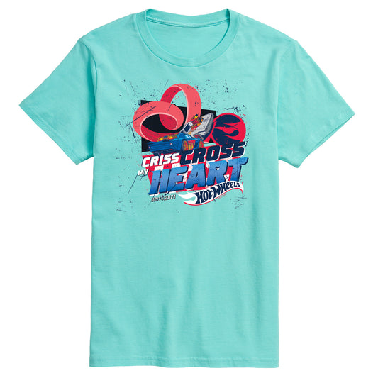 Hot Wheels - Criss Cross Heart - Men's Short Sleeve Graphic T-Shirt