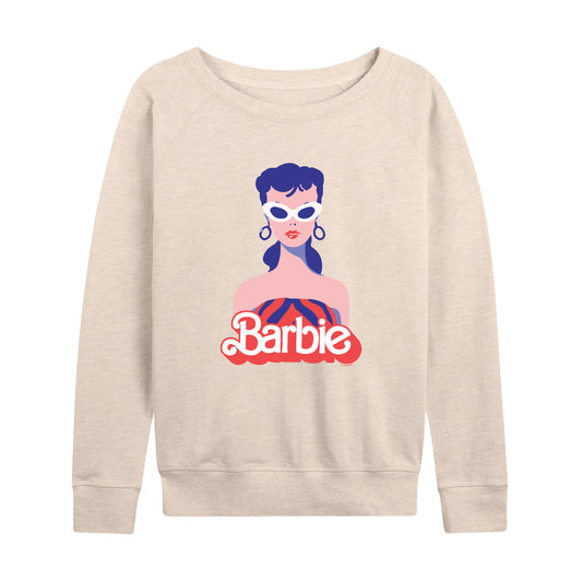 Barbie - Retro Classic Styled Barbie - Women's Lightweight French Terry Long Sleeve Shirt