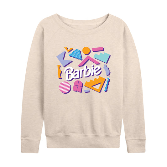 Barbie - Retro Shapes - Women's Lightweight French Terry Long Sleeve Shirt