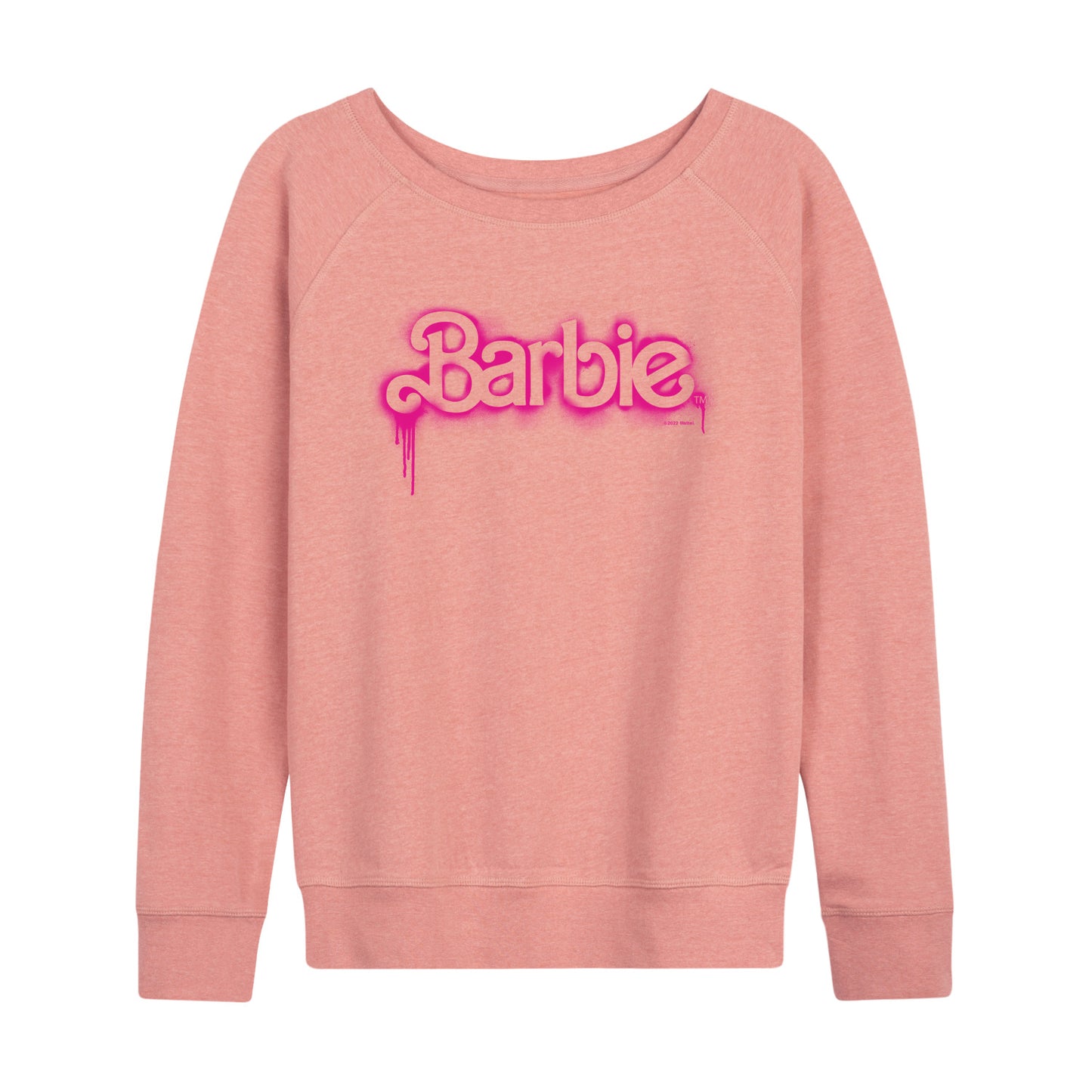 Barbie - Spray Painted Dripping - Women's Lightweight French Terry Long Sleeve Shirt