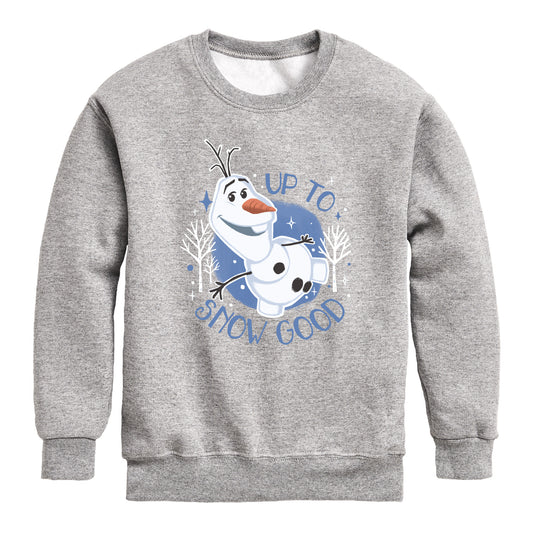 Frozen 2 - Up To Snow Good - Toddler And Youth Crewneck Fleece Sweatshirt