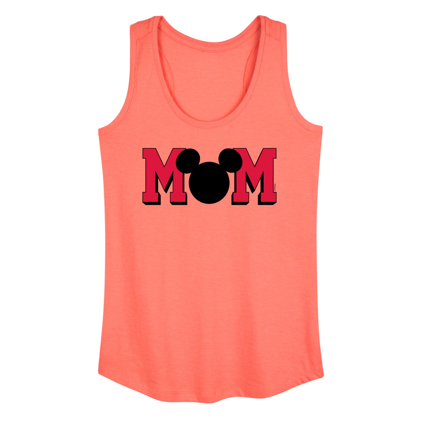 Mickey & Friends - Mom Mouse Silhouette - Women's Racerback Tank Top