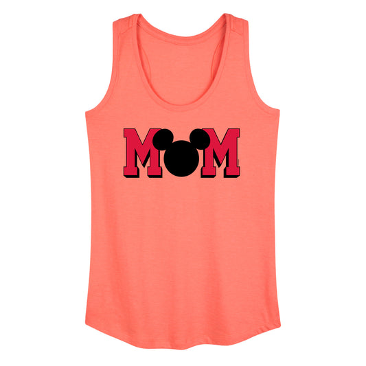 Mickey & Friends - Mom Mouse Silhouette - Women's Racerback Tank Top