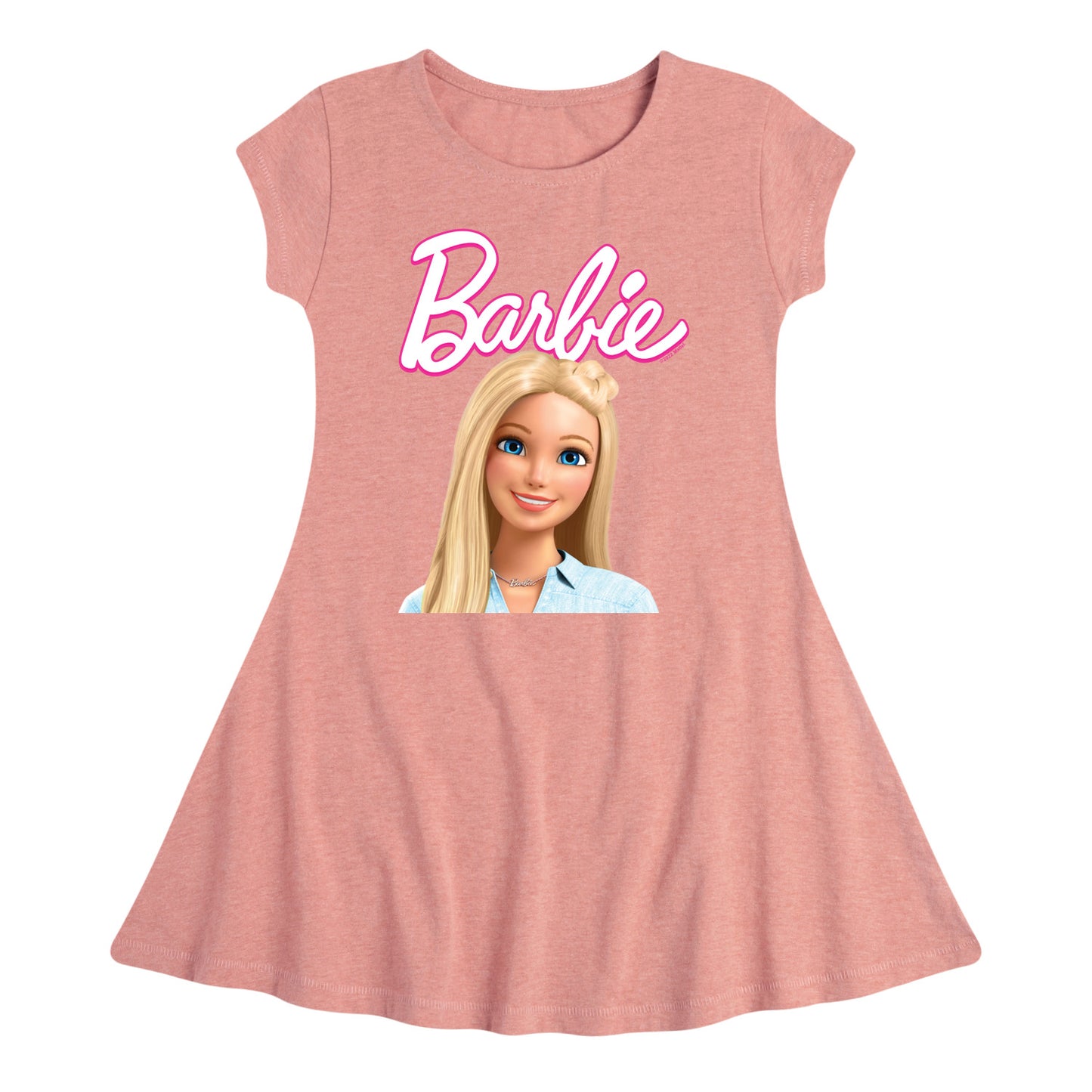 Barbie - Original Barbie - Doll - Toddler And Youth Girls Fit And Flare Dress
