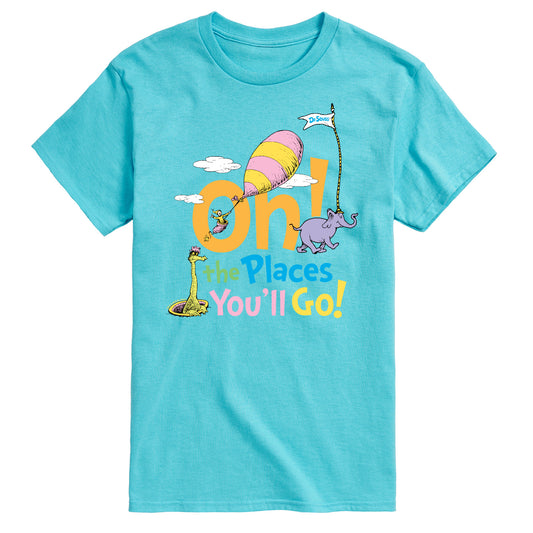 Dr. Seuss - Oh! The Places You'll Go - Men's Short Sleeve Graphic T-Shirt