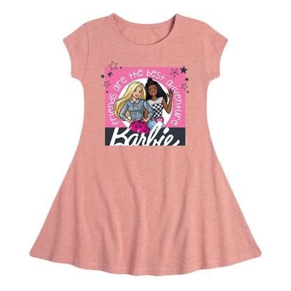 Barbie - Best Friends - Friends Are the Best Adventure - Toddler And Youth Girls Fit And Flare Dress