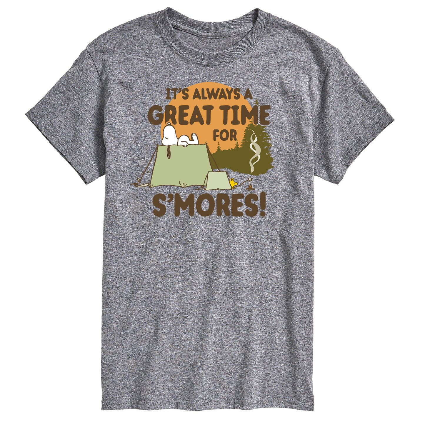 Peanuts - It Always A Great Time For Smores - Men's Short Sleeve Graphic T-Shirt