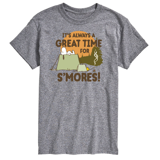 Peanuts - It Always A Great Time For Smores - Men's Short Sleeve Graphic T-Shirt
