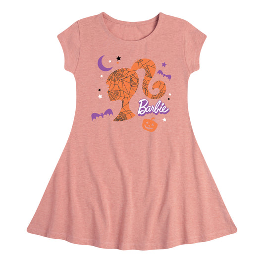 Barbie - Witch Sihloutte  - Toddler And Youth Girls Fit And Flare Dress