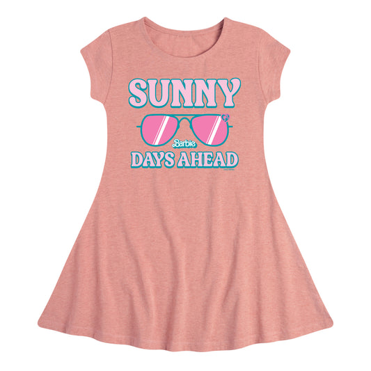 Barbie - Sunny Days Ahead - Fancy Shades - Toddler And Youth Girls Fit And Flare Dress